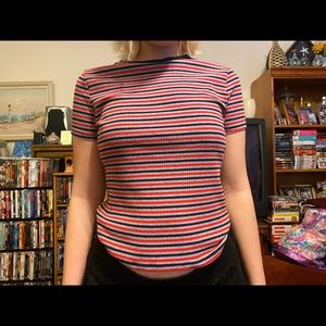 striped crop top